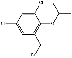 1-(Bromomethyl)-3,5-dichloro-2-(1-methylethoxy)benzene 结构式