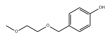 4-((2-Methoxyethoxy)methyl)phenol Struktur