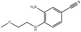 3-Amino-4-((2-methoxyethyl)amino)benzonitrile Structure