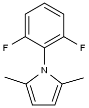 1-(2,6-difluorophenyl)-2,5-dimethylpyrrole Struktur