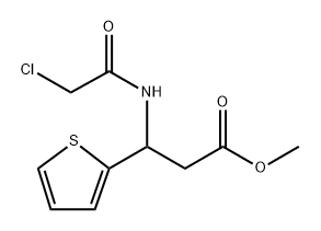 Β-[(2-氯乙酰基)氨基]-2-噻吩丙酸甲酯 结构式