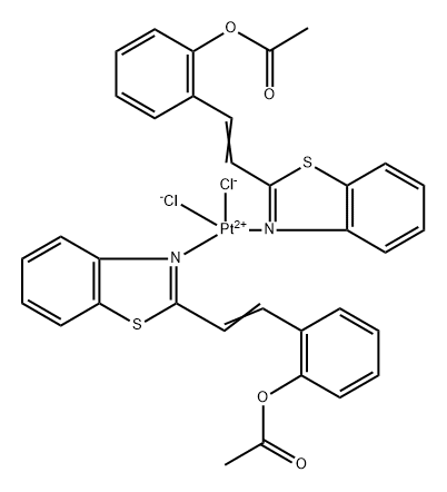 비스(2-(2-아세톡시스티릴)벤조티아졸)디클로로백금II