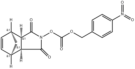 碳酸 REL-(3AR,4S,7R,7AS)-1,3,3A,4,7,7A-六氢-1,3-二氧代-4,7-甲桥-2H-异吲哚-2-基 (4-硝基苯基)甲基酯,1154758-31-2,结构式