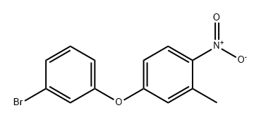 4-(3-Bromophenoxy)-2-methyl-1-nitrobenzene Struktur