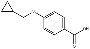 4-((cyclopropylmethyl)thio)benzoic acid Structure