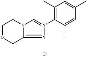 2-均三甲苯基-5,6-二氢-8H- [1,2,4]三唑并[3,4-C] [1,4]噁嗪-2-鎓氯化物 结构式