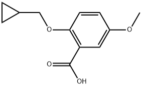 1156170-51-2 2-(Cyclopropylmethoxy)-5-methoxybenzoic acid