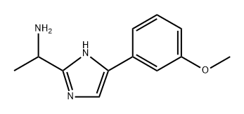 1-(5-(3-甲氧基苯基)-1H-咪唑-2-基)乙-1-胺,1156299-51-2,结构式