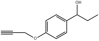 1-[4-(丙-2-炔-1-基氧基)苯基]丙-1-醇, 1156345-22-0, 结构式