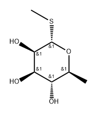 .alpha.-L-Mannopyranoside, methyl 6-deoxy-1-thio- 化学構造式