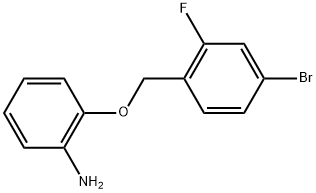 2-[(4-Bromo-2-fluorophenyl)methoxy]benzenamine,1156850-16-6,结构式