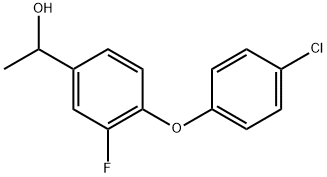 4-(4-Chlorophenoxy)-3-fluoro-α-methylbenzenemethanol,1156865-92-7,结构式