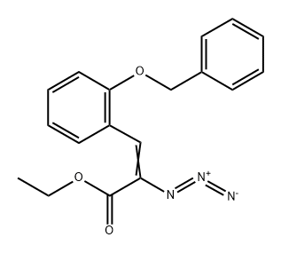 2-Propenoic acid, 2-azido-3-[2-(phenylmethoxy)phenyl]-, ethyl ester
