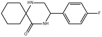 3-(4-Fluorophenyl)-1,4-diazaspiro[5.5]undecan-5-one Struktur