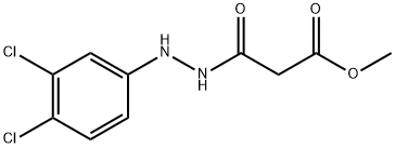 Propanedioic acid, 1-methyl ester, 3-[2-(3,4-dichlorophenyl)hydrazide] Structure