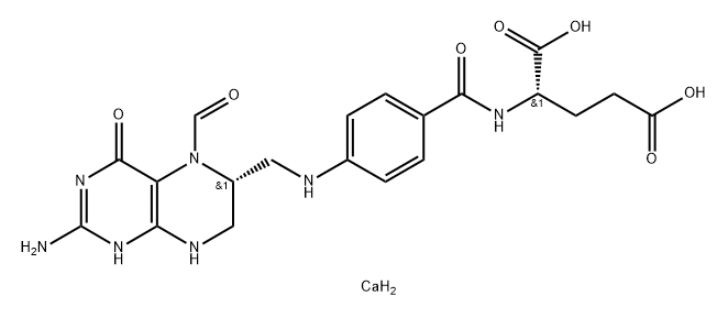 Calcium (6R)-folinate Structure