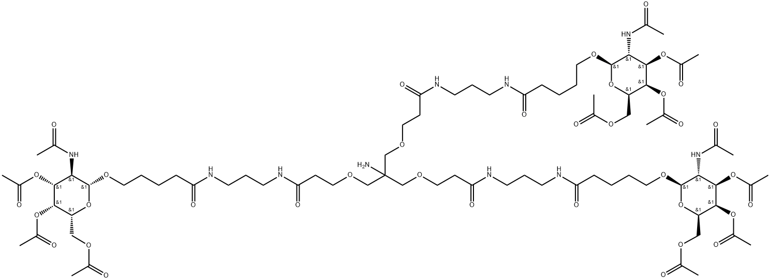 Tri-GalNAc(OAc)3 ,1159408-64-6,结构式