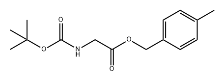 4-methylbenzyl (tert-butoxycarbonyl)glycinate 结构式