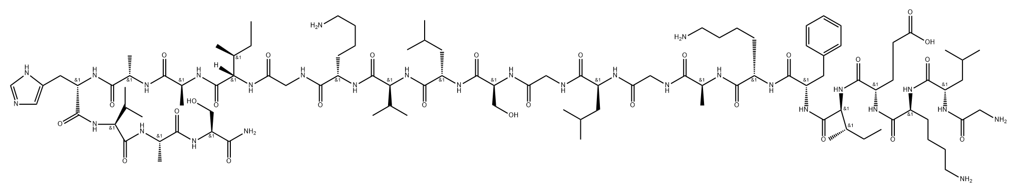 Alyteserin-1c Struktur