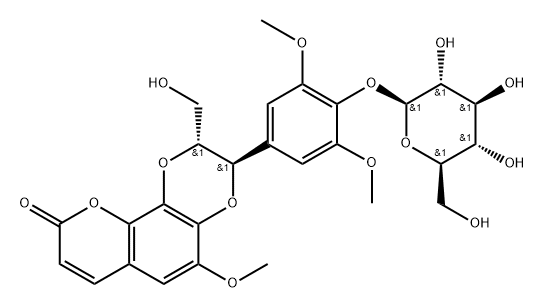 银线草苷C, 1159908-74-3, 结构式