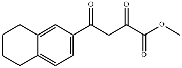 2-Naphthalenebutanoic acid, 5,6,7,8-tetrahydro-α,γ-dioxo-, methyl ester Structure