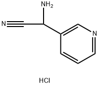 3-吡啶乙腈,Α-氨基,盐酸盐(1:1) 结构式