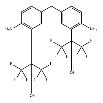 Benzenemethanol, 3,3'-methylenebis[6-amino-α,α-bis(trifluoromethyl)- Structure