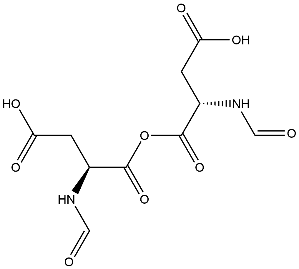 L-Aspartic acid, N-formyl-, bimol. 1,1'-monoanhydride (9CI) Structure