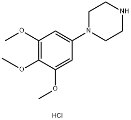 1-(3,4,5-Trimethoxyphenyl)piperazine hydrochloride Struktur
