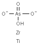 Titanium zirconium arsenate (Ti0.2Zr0.8(HAsO4)2), monohydrate Struktur