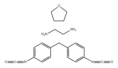 1,2-Ethanediamine, polymer with 1,1-methylenebis4-isocyanatobenzene and tetrahydrofuran, block Structure