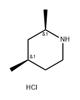 Piperidine, 2,4-dimethyl-, hydrochloride (1:1), (2R,4R)-rel- Structure