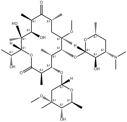 (14R)-14-Hydroxy Clarithromycin Structure