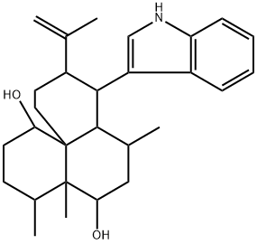 Monohydroxyisoaflavinine, 116865-09-9, 结构式