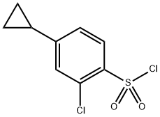 2-chloro-4-cyclopropylbenzenesulfonyl chloride Structure