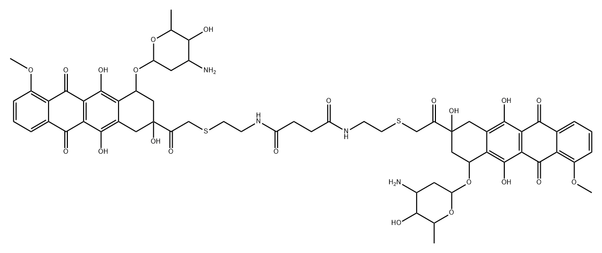 bis(14-thiadaunomycin) Structure