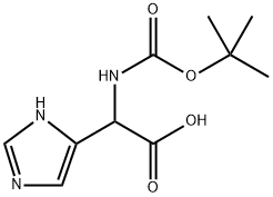 1H-Imidazole-5-acetic acid, α-[[(1,1-dimethylethoxy)carbonyl]amino]-,1169831-55-3,结构式