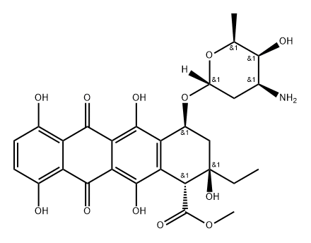 7-O-(3-amino-2,3,6-trideoxy-alpha-hexopyranosyl)-epsilon-isorhodomycinone|