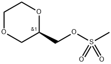 1,4-Dioxane-2-methanol, 2-methanesulfonate, (2R)- Struktur