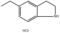 1H-Indole, 5-ethyl-2,3-dihydro-, hydrochloride (1:1) Structure