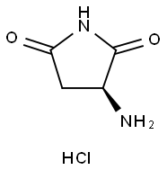 (S)-3-氨基吡咯烷-2,5-二酮盐酸盐,117237-93-1,结构式