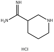 3-Piperidinecarboximidamide, hydrochloride (1:2) Structure