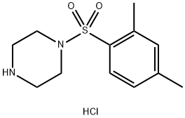 1-(2,4-二甲基苯磺酰基)哌嗪盐酸盐 结构式