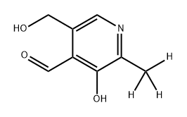 2H3]-吡哆醛 ([2H3]-维生素B6) 结构式