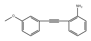 2-((3-methoxyphenyl)ethynyl)aniline Struktur