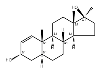 17-Methyl-5α-androst-1-ene-3α,17β-diol,1173998-65-6,结构式