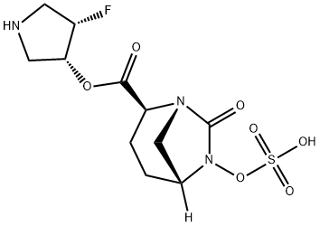 (3R,4S)-4-fluoropyrrolidin-3-yl (2S,5R)-7-oxo-6-(sulfooxy)-1,6-diazabicyclo[3.2.1]octane-2-carboxylate|(3R,4S)-4-FLUOROPYRROLIDIN-3-YL (2S,5R)-7-OXO-6-(SULFOOXY)-1,6-DIAZABICYCLO[3.2.1]OCTANE-2-CARBOXYLA