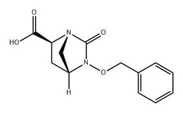 (4R,6S)-3-(benzyloxy)-2-oxo-1,3-diazabicyclo[2.2.1]heptane-6-carboxylic acid,1174020-14-4,结构式