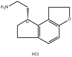 2H-Indeno[5,4-b]furan-8-ethanaMine, 1,6,7,8-tetrahydro- (hydrochloride0(1:1),(8R)- Struktur