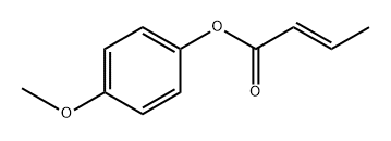 2-丁烯酸[(E)-4-甲氧基苯基]酯 结构式